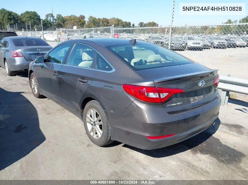 5NPE24AF4HH510828 2017 Hyundai Sonata