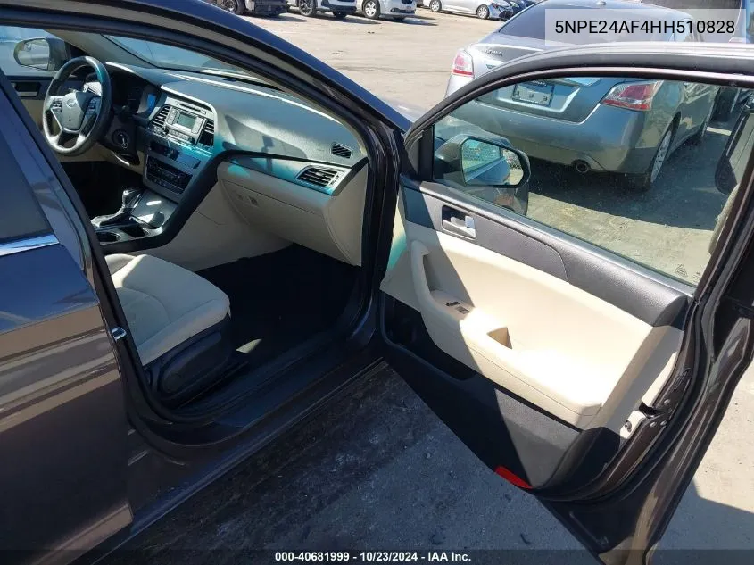 5NPE24AF4HH510828 2017 Hyundai Sonata