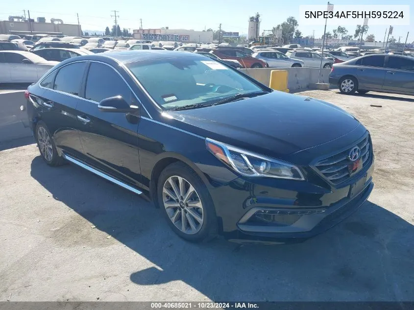 2017 Hyundai Sonata Limited VIN: 5NPE34AF5HH595224 Lot: 40685021