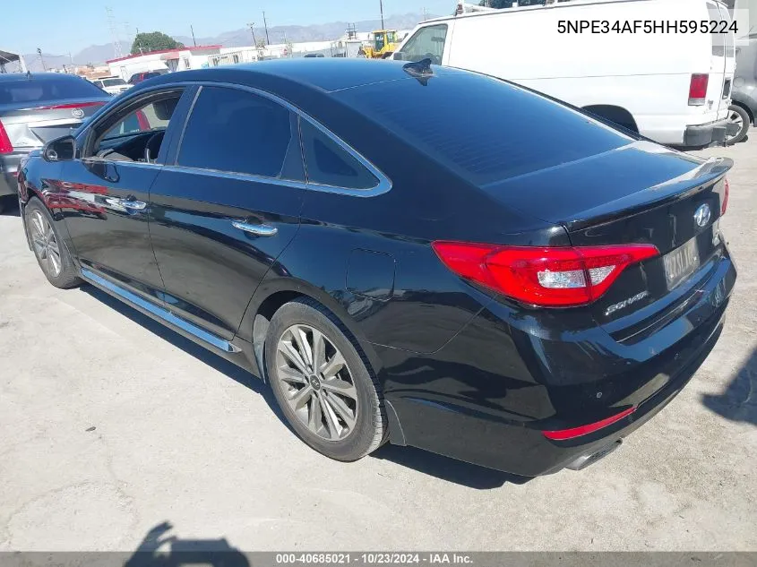 2017 Hyundai Sonata Limited VIN: 5NPE34AF5HH595224 Lot: 40685021