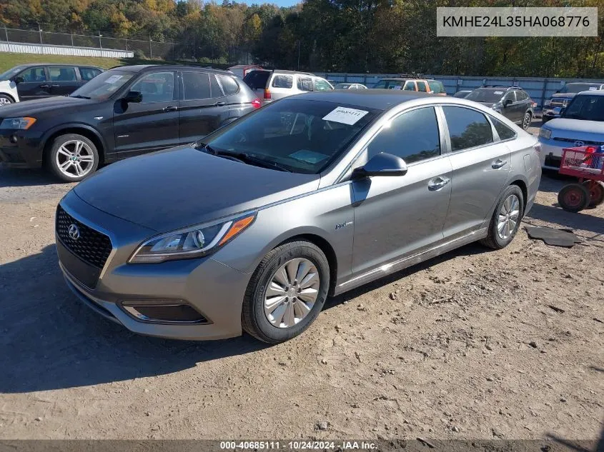 2017 Hyundai Sonata Hybrid Se VIN: KMHE24L35HA068776 Lot: 40685111