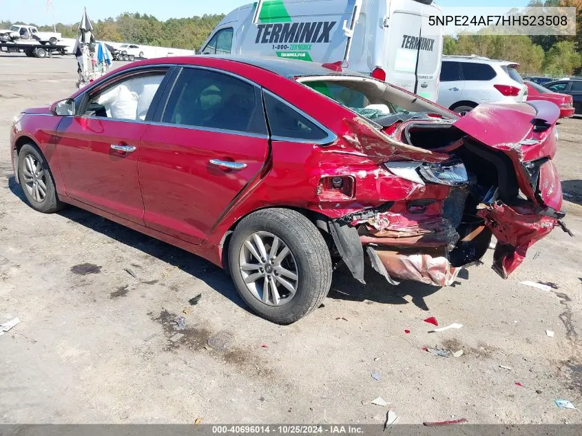 2017 Hyundai Sonata Se VIN: 5NPE24AF7HH523508 Lot: 40696014