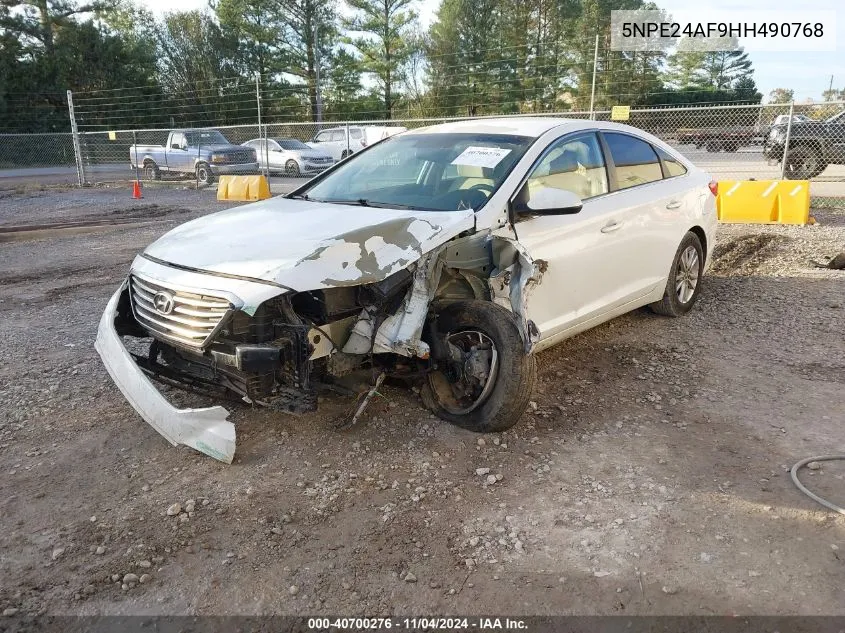 2017 Hyundai Sonata Se VIN: 5NPE24AF9HH490768 Lot: 40700276