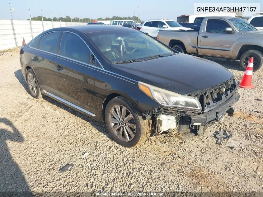 2017 Hyundai Sonata Limited/Sport VIN: 5NPE34AF3HH47157 Lot: 40704948