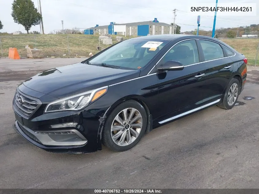 5NPE34AF3HH464261 2017 Hyundai Sonata Sport