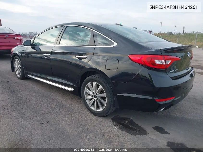 2017 Hyundai Sonata Sport VIN: 5NPE34AF3HH464261 Lot: 40706752