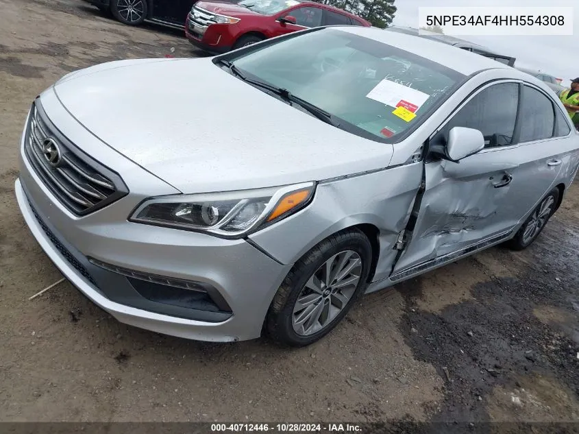 2017 Hyundai Sonata Sport VIN: 5NPE34AF4HH554308 Lot: 40712446