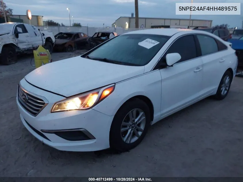 2017 Hyundai Sonata VIN: 5NPE24AF4HH489575 Lot: 40712499