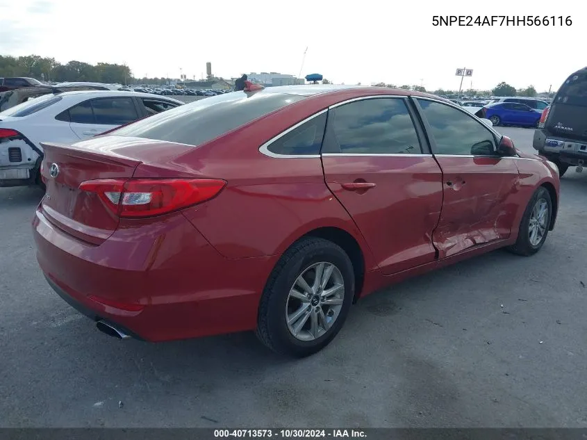 5NPE24AF7HH566116 2017 Hyundai Sonata