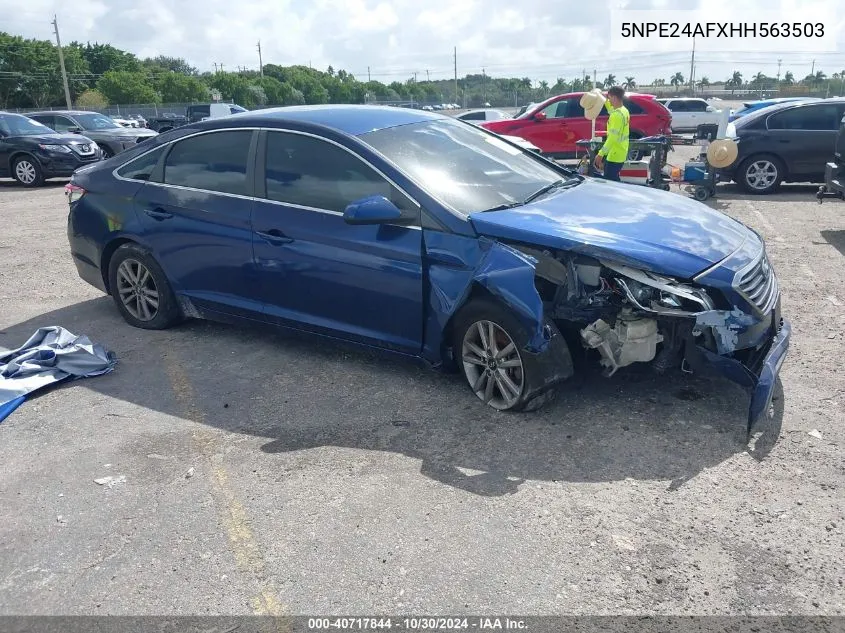 2017 Hyundai Sonata VIN: 5NPE24AFXHH563503 Lot: 40717844