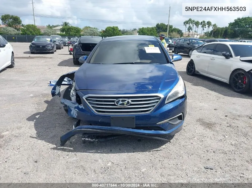 2017 Hyundai Sonata VIN: 5NPE24AFXHH563503 Lot: 40717844