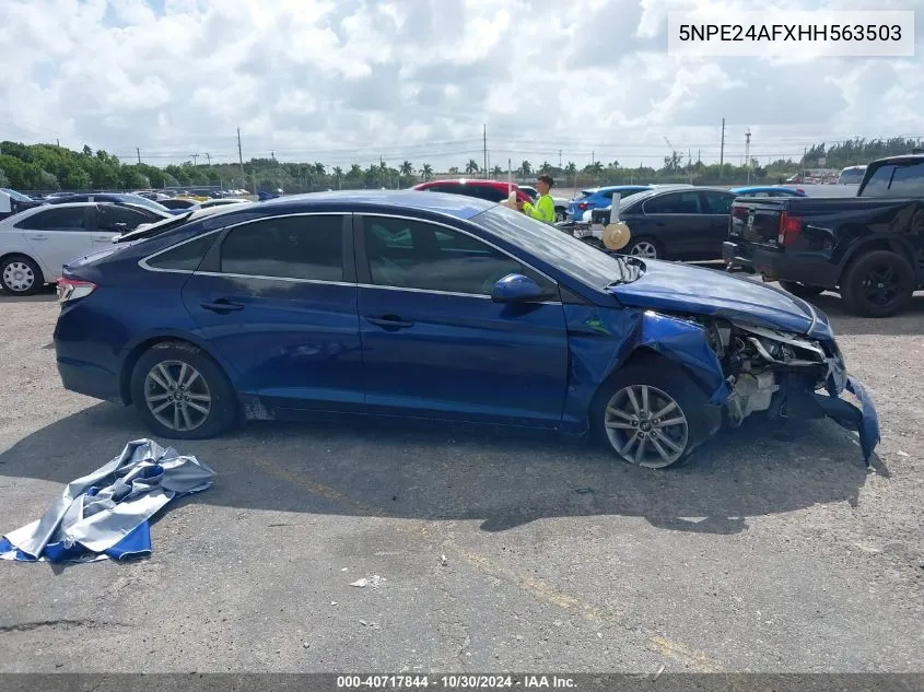 2017 Hyundai Sonata VIN: 5NPE24AFXHH563503 Lot: 40717844