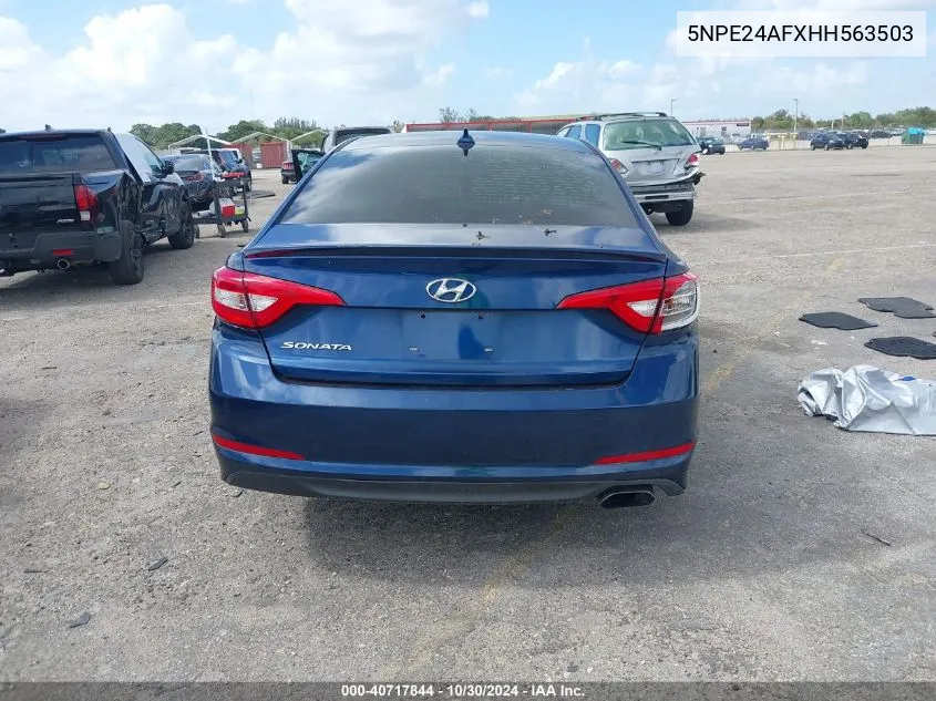 5NPE24AFXHH563503 2017 Hyundai Sonata