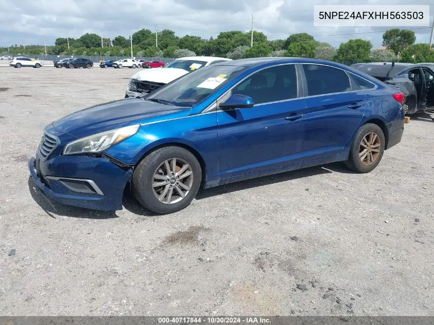 5NPE24AFXHH563503 2017 Hyundai Sonata