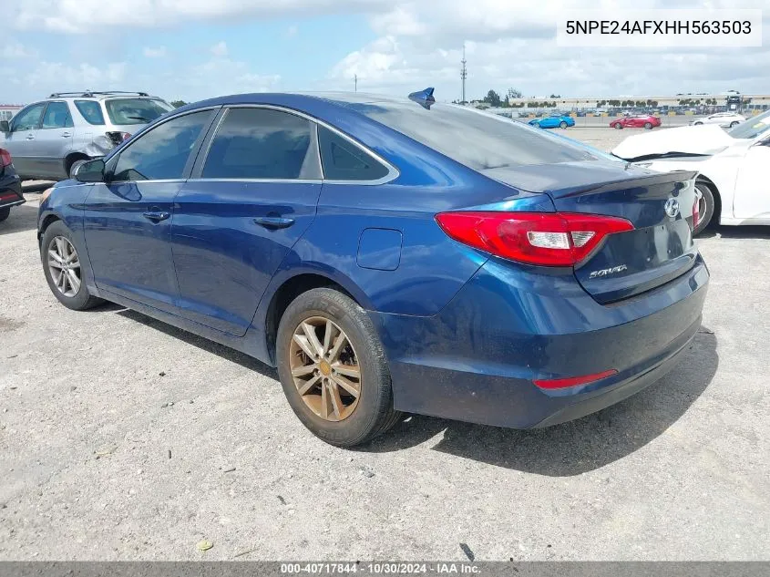 2017 Hyundai Sonata VIN: 5NPE24AFXHH563503 Lot: 40717844