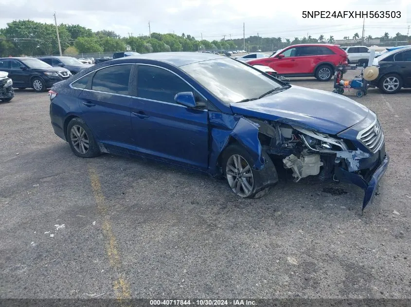 2017 Hyundai Sonata VIN: 5NPE24AFXHH563503 Lot: 40717844