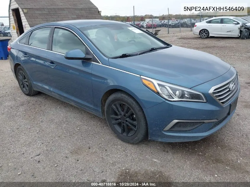 2017 Hyundai Sonata Se VIN: 5NPE24AFXHH546409 Lot: 40718816