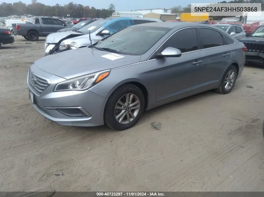 2017 Hyundai Sonata VIN: 5NPE24AF3HH503868 Lot: 40723297