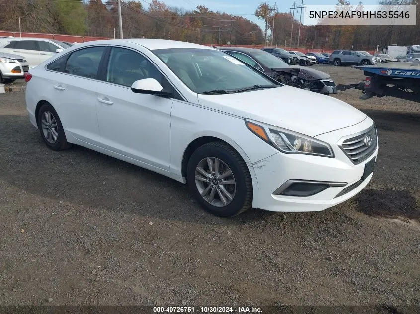 2017 Hyundai Sonata Se VIN: 5NPE24AF9HH535546 Lot: 40726751