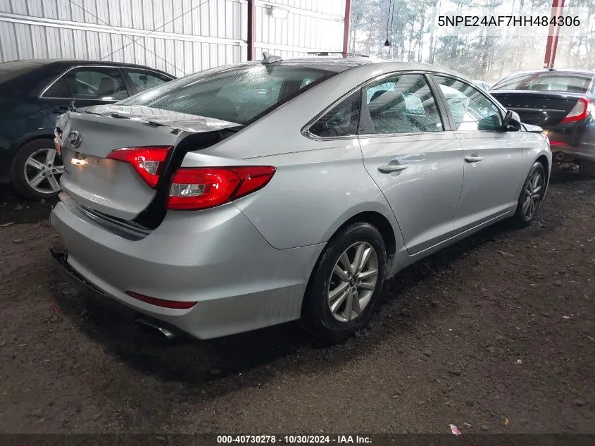 2017 Hyundai Sonata Se VIN: 5NPE24AF7HH484306 Lot: 40730278