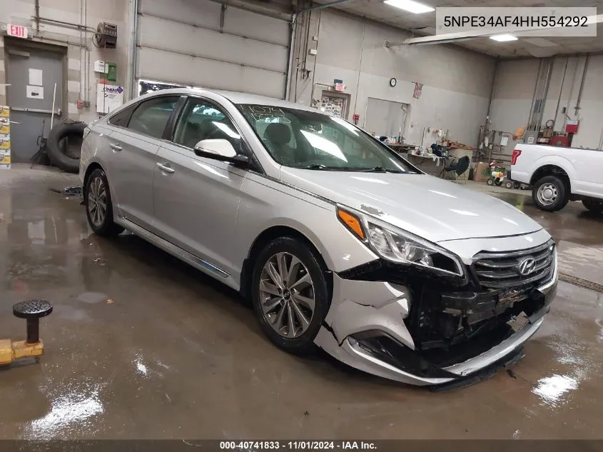 2017 Hyundai Sonata Sport VIN: 5NPE34AF4HH554292 Lot: 40741833