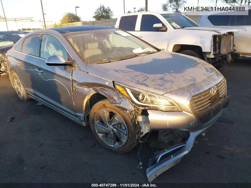 2017 Hyundai Sonata Hybrid Limited VIN: KMHE34L11HA044888 Lot: 40747299