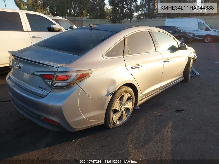 2017 Hyundai Sonata Hybrid Limited VIN: KMHE34L11HA044888 Lot: 40747299