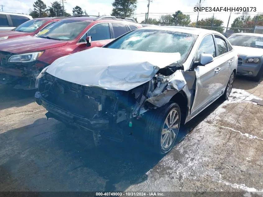 2017 Hyundai Sonata Sport VIN: 5NPE34AF4HH490173 Lot: 40749003