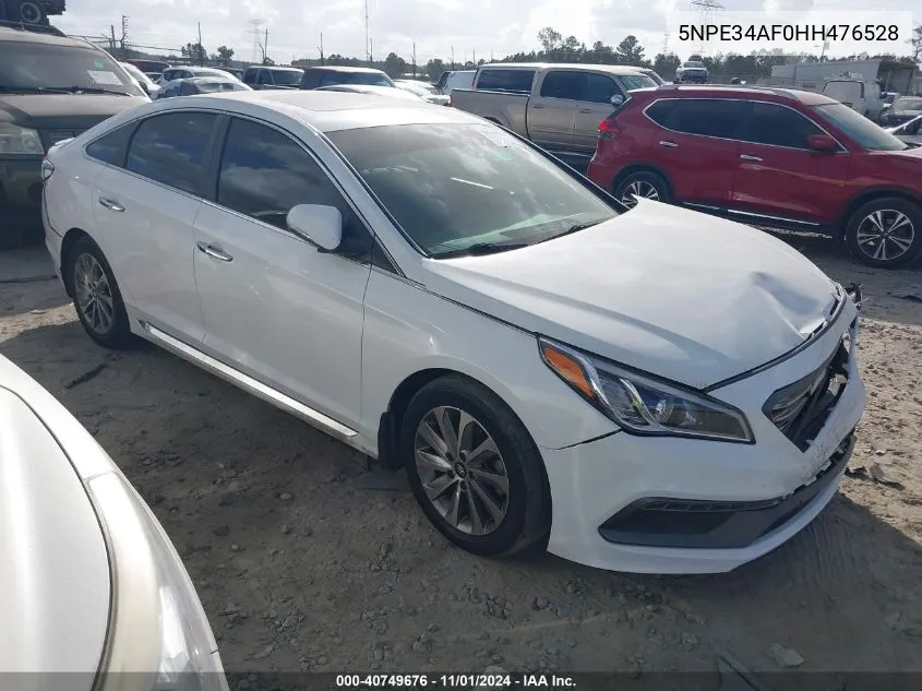 2017 Hyundai Sonata Sport VIN: 5NPE34AF0HH476528 Lot: 40749676