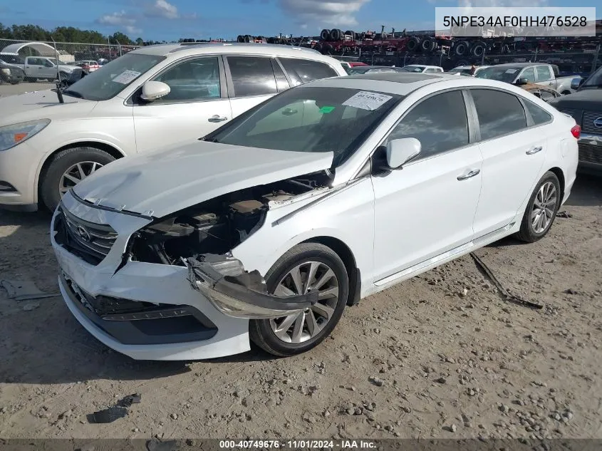 2017 Hyundai Sonata Sport VIN: 5NPE34AF0HH476528 Lot: 40749676