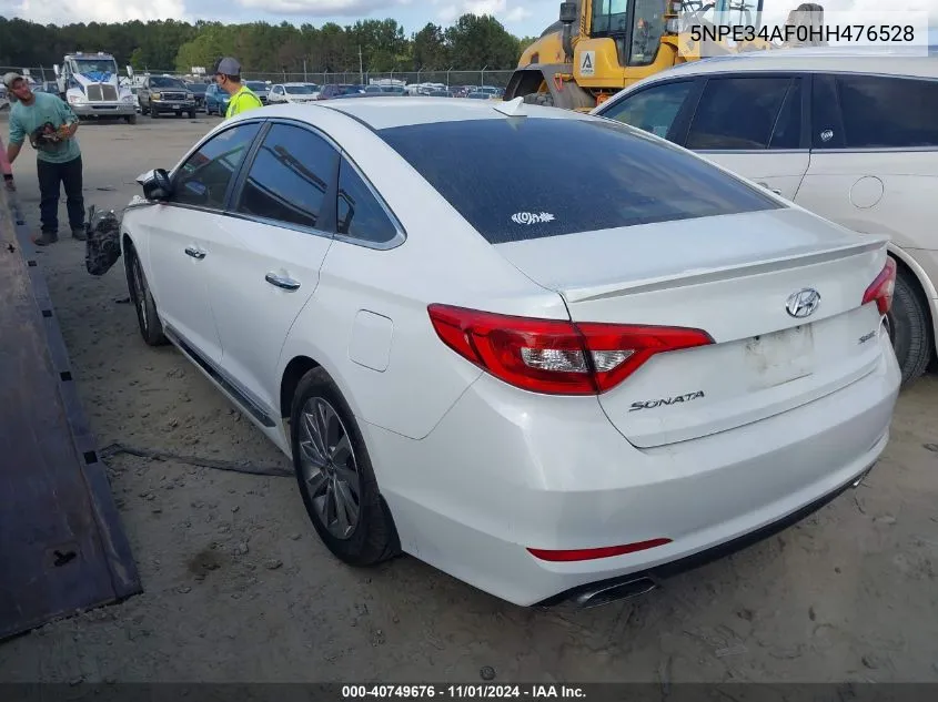 2017 Hyundai Sonata Sport VIN: 5NPE34AF0HH476528 Lot: 40749676