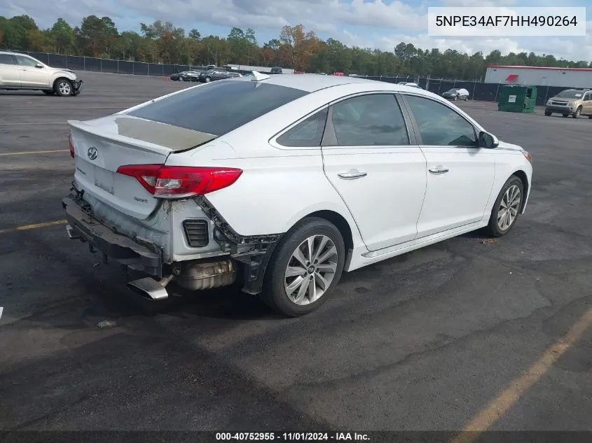 2017 Hyundai Sonata Sport VIN: 5NPE34AF7HH490264 Lot: 40752955