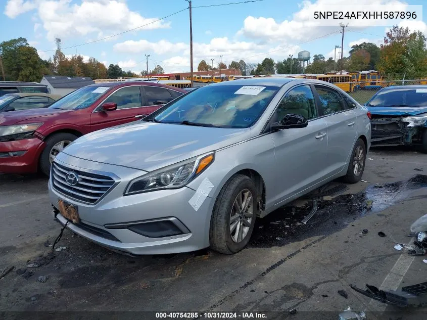 2017 Hyundai Sonata Se VIN: 5NPE24AFXHH587896 Lot: 40754285