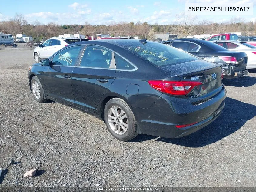 5NPE24AF5HH592617 2017 Hyundai Sonata