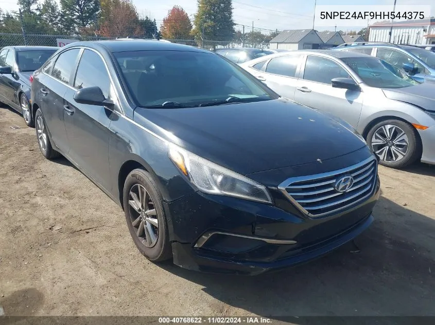 2017 Hyundai Sonata Se VIN: 5NPE24AF9HH544375 Lot: 40768622