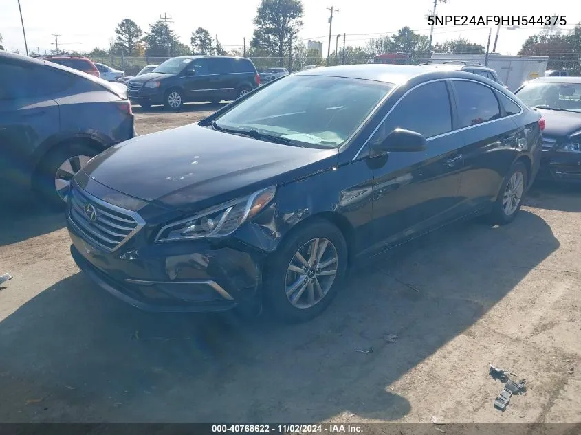 2017 Hyundai Sonata Se VIN: 5NPE24AF9HH544375 Lot: 40768622