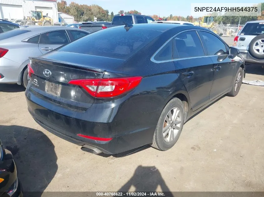 2017 Hyundai Sonata Se VIN: 5NPE24AF9HH544375 Lot: 40768622