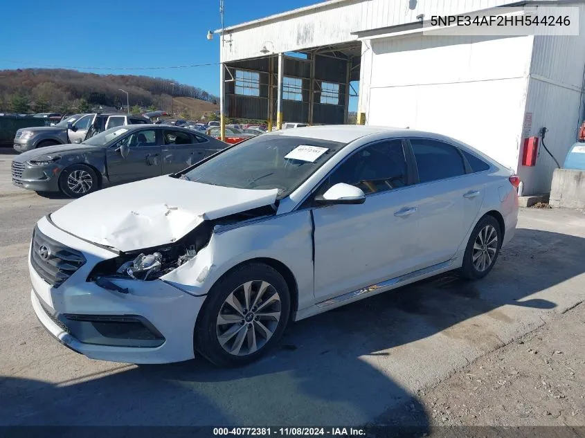 5NPE34AF2HH544246 2017 Hyundai Sonata Sport