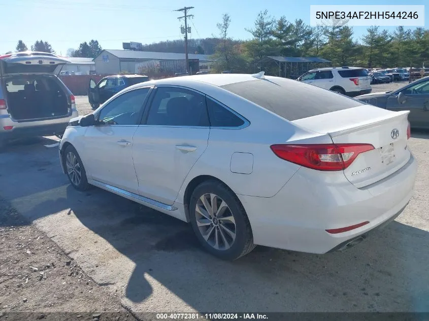 5NPE34AF2HH544246 2017 Hyundai Sonata Sport