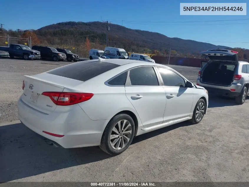 5NPE34AF2HH544246 2017 Hyundai Sonata Sport