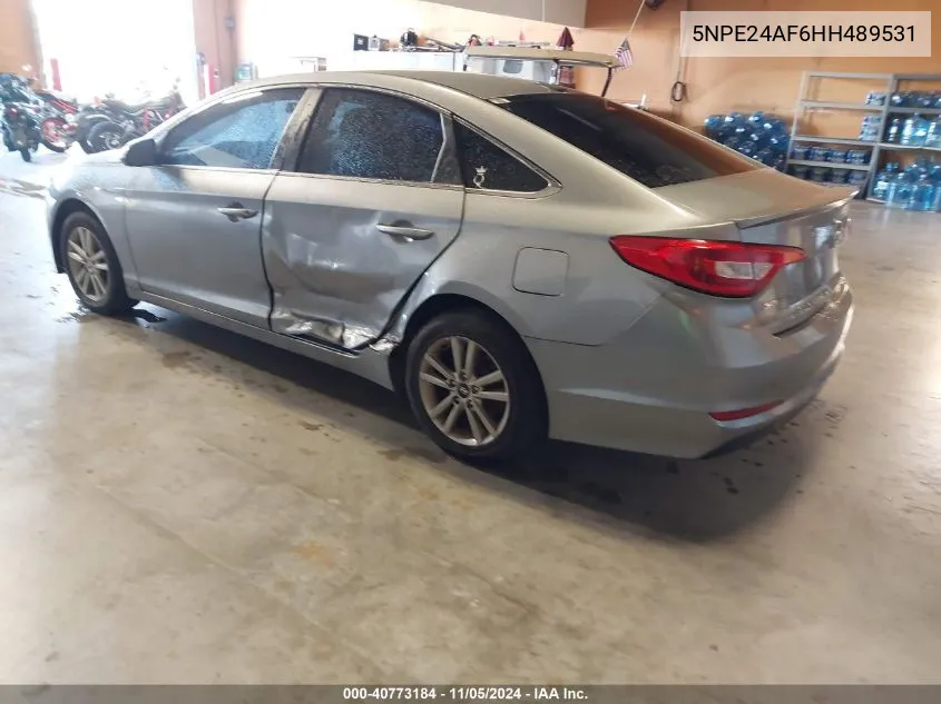 2017 Hyundai Sonata VIN: 5NPE24AF6HH489531 Lot: 40773184