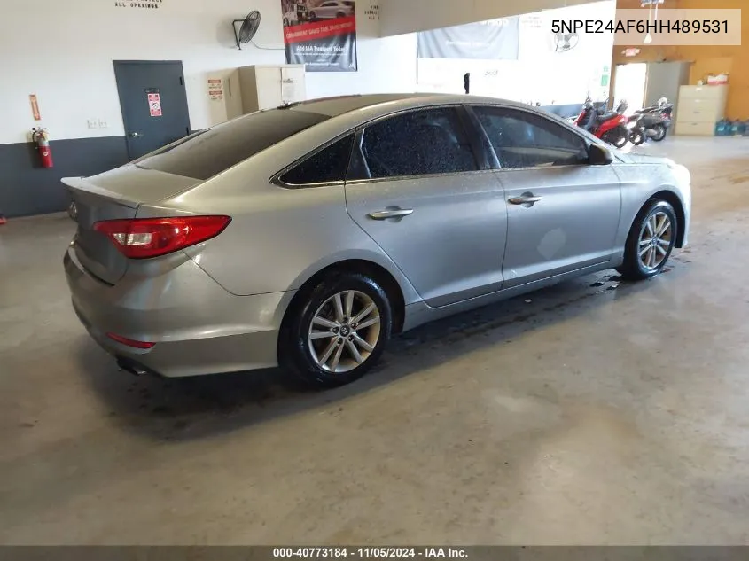 2017 Hyundai Sonata VIN: 5NPE24AF6HH489531 Lot: 40773184