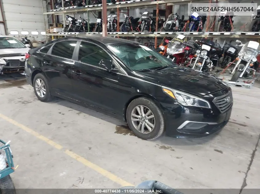 2017 Hyundai Sonata VIN: 5NPE24AF2HH567044 Lot: 40774438