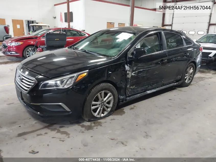 2017 Hyundai Sonata VIN: 5NPE24AF2HH567044 Lot: 40774438