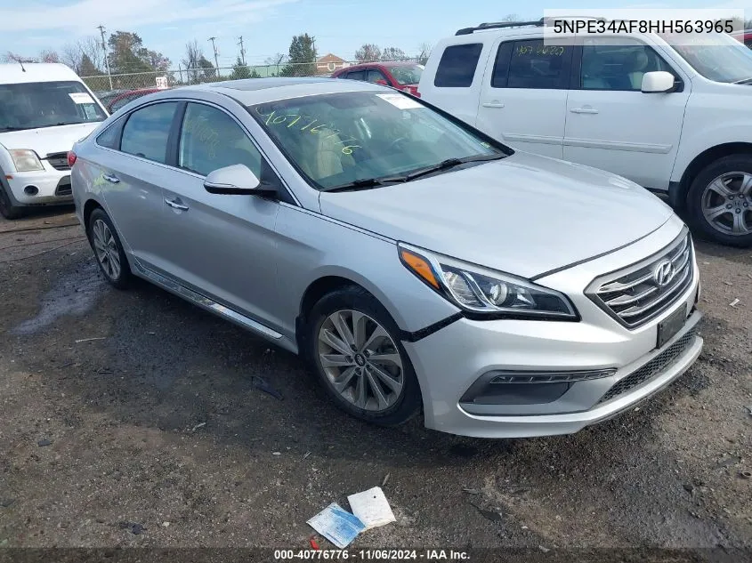 2017 Hyundai Sonata Sport VIN: 5NPE34AF8HH563965 Lot: 40776776