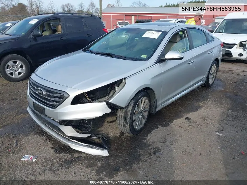 2017 Hyundai Sonata Sport VIN: 5NPE34AF8HH563965 Lot: 40776776