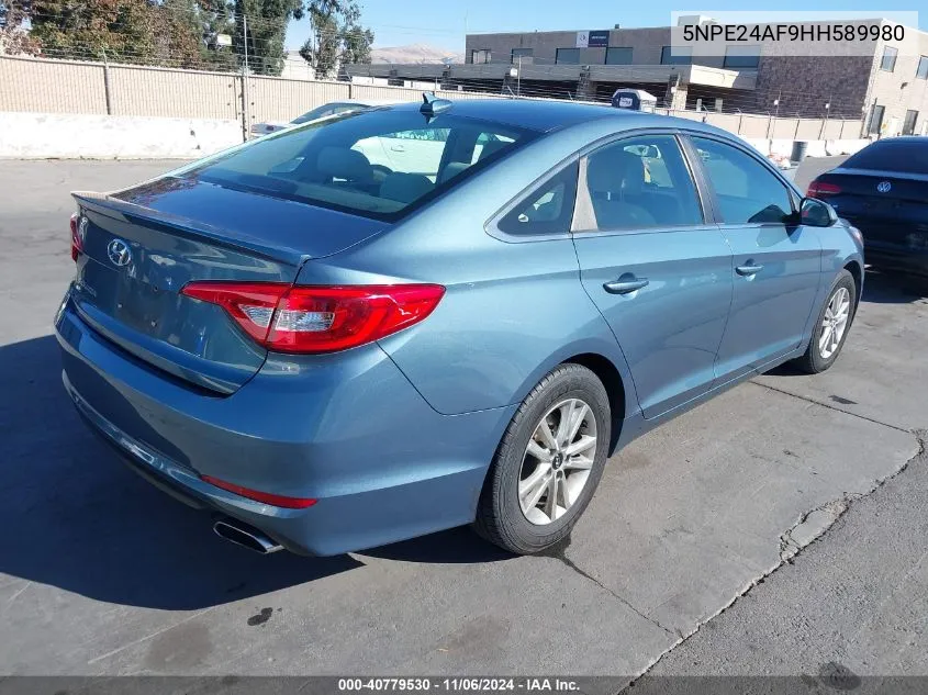 2017 Hyundai Sonata VIN: 5NPE24AF9HH589980 Lot: 40779530