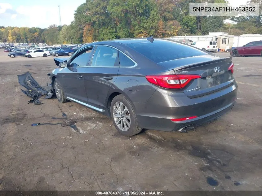 2017 Hyundai Sonata Sport VIN: 5NPE34AF1HH463352 Lot: 40784375