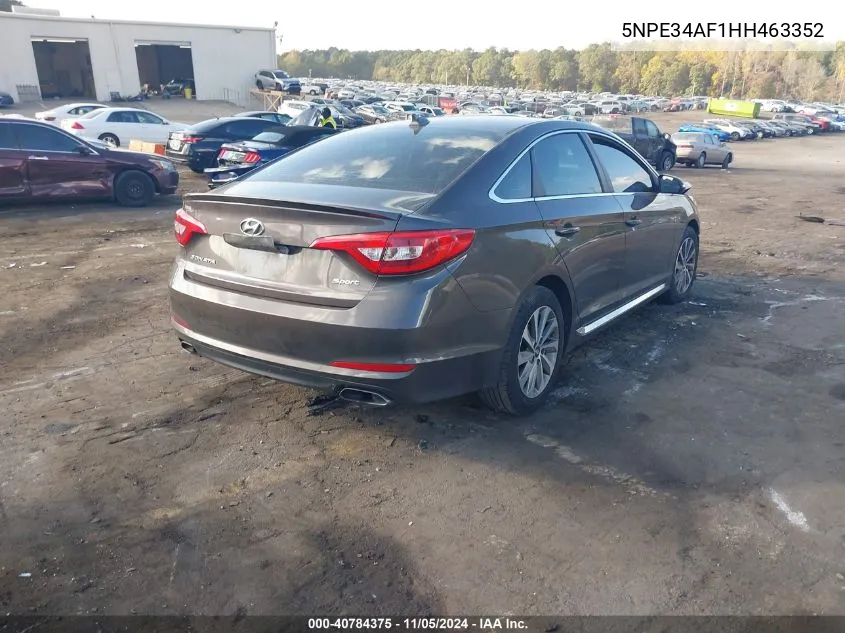 2017 Hyundai Sonata Sport VIN: 5NPE34AF1HH463352 Lot: 40784375