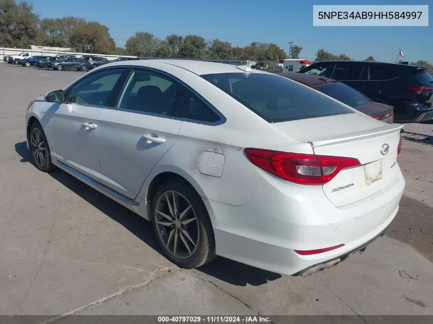 5NPE34AB9HH584997 2017 Hyundai Sonata Sport 2.0T